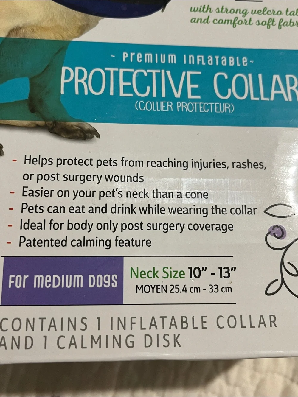 Calm Paws inflatable Protective Collar